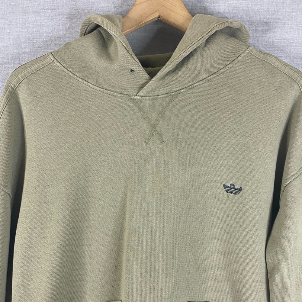 Men’s Adidas H Shmoo Heavyweight Hoodie in Olive Green GR8774 Size 2XL - Picture 4 of 8